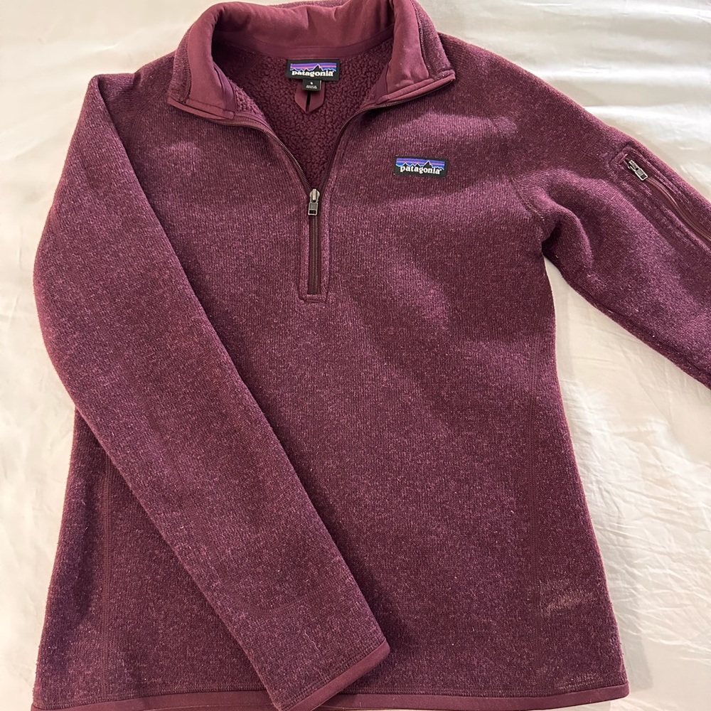 Patagonia burgundy sweater